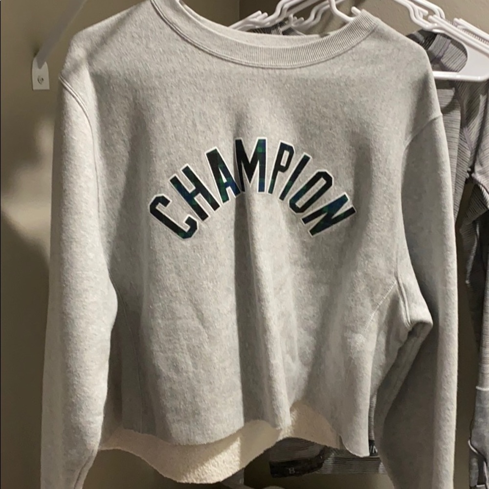 Urban O reverse weave champion cropped crew